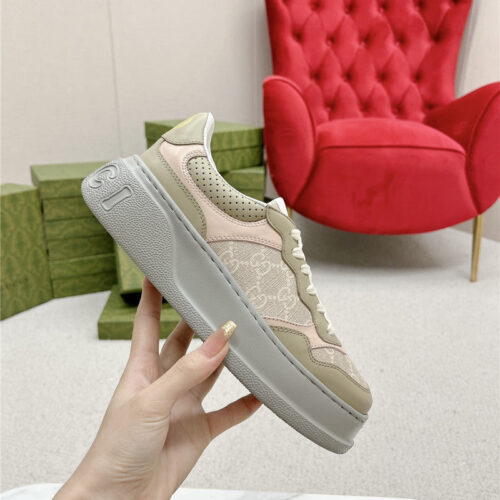 High Quality Luxury Gucci Chunky B Series Lightweight Soft Platform Sneakers – Style 58419 product detail
