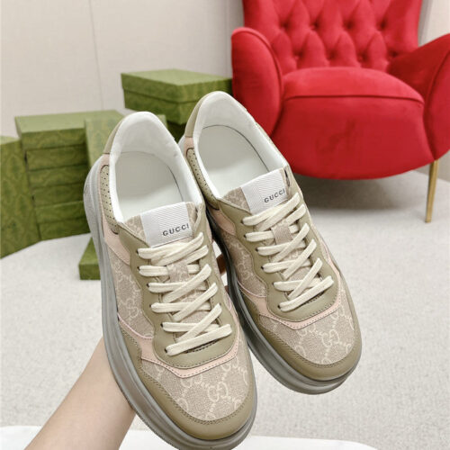 High Quality Luxury Gucci Chunky B Series Lightweight Soft Platform Sneakers – Style 58419 alternate view