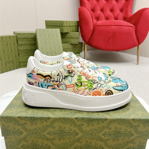 High Quality Luxury Gucci Chunky B Series Lightweight Soft Platform Sneakers – Style 22259 product detail