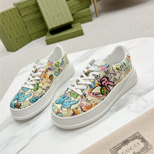 High Quality Luxury Gucci Chunky B Series Lightweight Soft Platform Sneakers – Style 22259