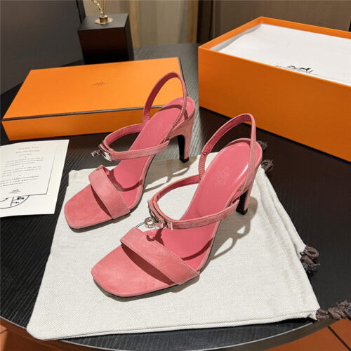 High Quality Luxury Hermes Classic H High-Heeled Sandals