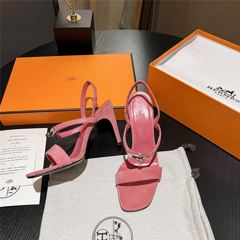 High Quality Luxury Hermes Classic H High-Heeled Sandals product detail