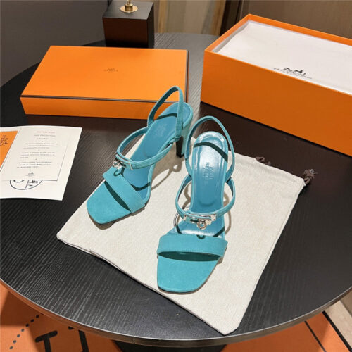 High Quality Luxury Hermes Classic H High-Heeled Sandals – Style 66019 product detail