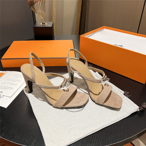 High Quality Luxury Hermes Classic H High-Heeled Sandals – Style 31555 product detail