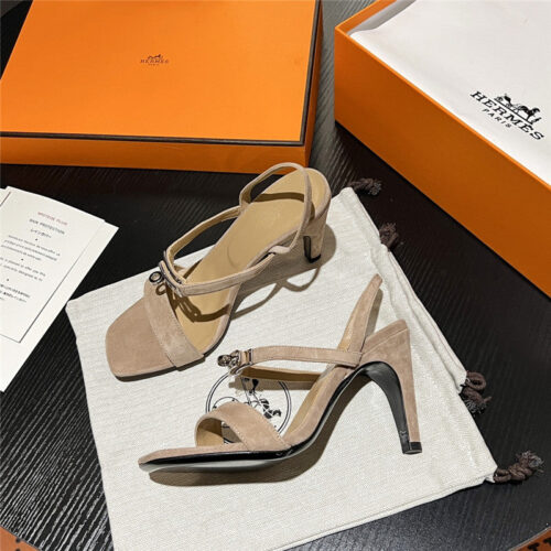 High Quality Luxury Hermes Classic H High-Heeled Sandals – Style 31555 alternate view