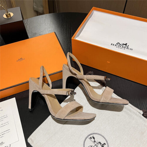 High Quality Luxury Hermes Classic H High-Heeled Sandals – Style 31555 product detail