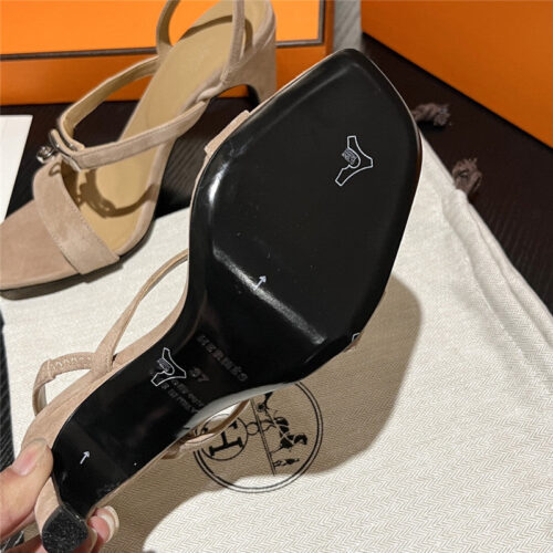 High Quality Luxury Hermes Classic H High-Heeled Sandals – Style 31555 product detail