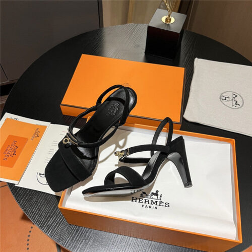 High Quality Luxury Hermes Classic H High-Heeled Sandals – Style 64323 alternate view