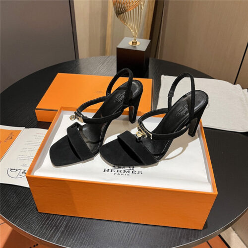 High Quality Luxury Hermes Classic H High-Heeled Sandals – Style 64323