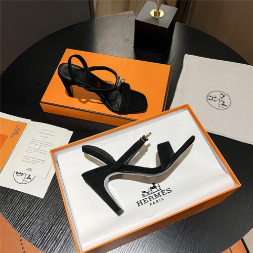 High Quality Luxury Hermes Classic H High-Heeled Sandals – Style 64323 product detail
