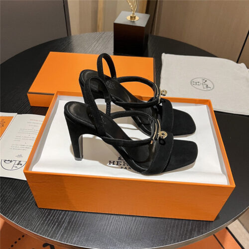 High Quality Luxury Hermes Classic H High-Heeled Sandals – Style 64323 product detail