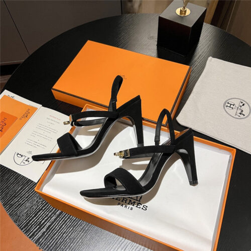 High Quality Luxury Hermes Classic H High-Heeled Sandals – Style 64323 product detail