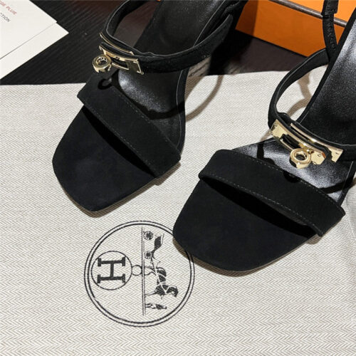 High Quality Luxury Hermes Classic H High-Heeled Sandals – Style 64323 product detail