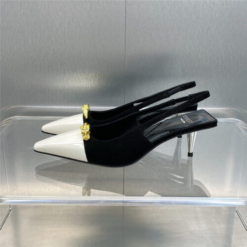 High Quality Luxury Gucci Mid Heel Candy Color Hardware Buckle Womens Shoes – Style 49299 product detail