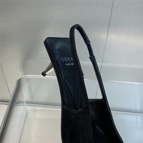 High Quality Luxury Gucci Mid Heel Candy Color Hardware Buckle Womens Shoes – Style 49299 product detail