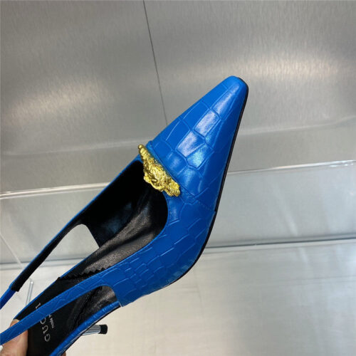 High Quality Luxury Gucci Mid Heel Candy Color Hardware Buckle Womens Shoes – Style 47603 product detail