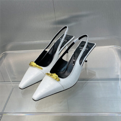 High Quality Luxury Gucci Mid Heel Candy Color Hardware Buckle Womens Shoes – Style 80371 alternate view