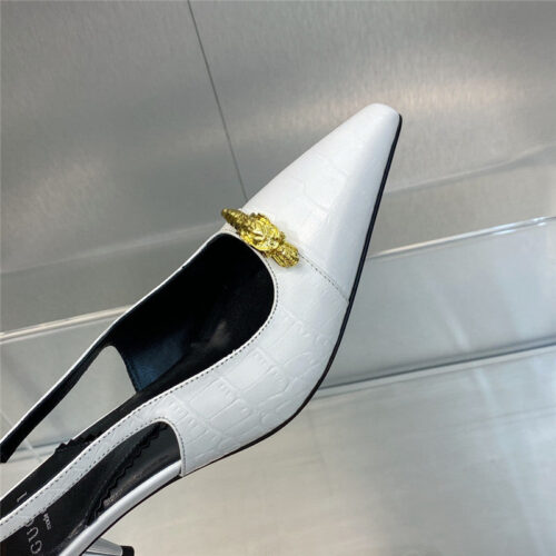 High Quality Luxury Gucci Mid Heel Candy Color Hardware Buckle Womens Shoes – Style 80371 product detail
