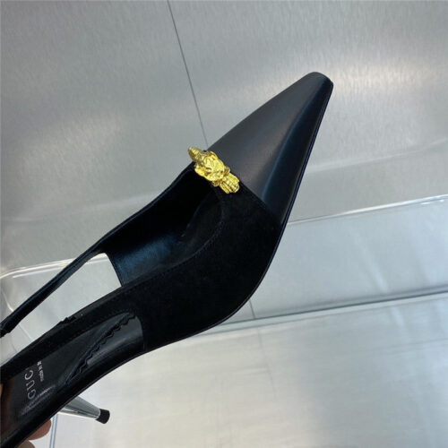 High Quality Luxury Gucci Mid Heel Candy Color Hardware Buckle Womens Shoes – Style 13139 product detail