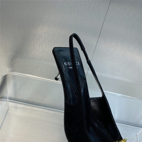High Quality Luxury Gucci Mid Heel Candy Color Hardware Buckle Womens Shoes – Style 13139 product detail