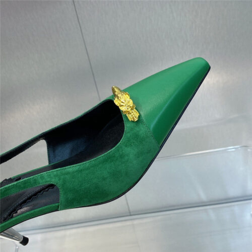 High Quality Luxury Gucci Mid Heel Candy Color Hardware Buckle Womens Shoes – Style 45907 product detail