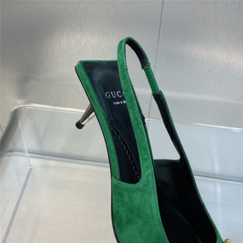 High Quality Luxury Gucci Mid Heel Candy Color Hardware Buckle Womens Shoes – Style 45907 product detail