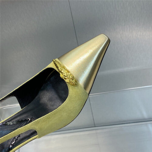 High Quality Luxury Gucci Mid Heel Candy Color Hardware Buckle Womens Shoes product detail