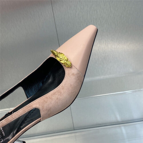 High Quality Luxury Gucci Mid Heel Candy Color Hardware Buckle Womens Shoes – Style 11443 product detail