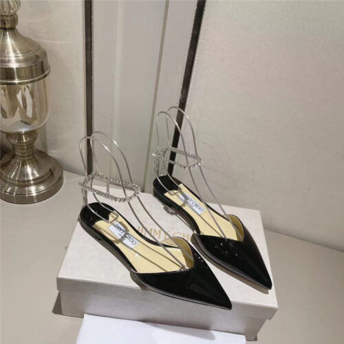 High Quality Luxury Jimmy Choo Spring And Summer Crystal Chain Pumps – Style 54423