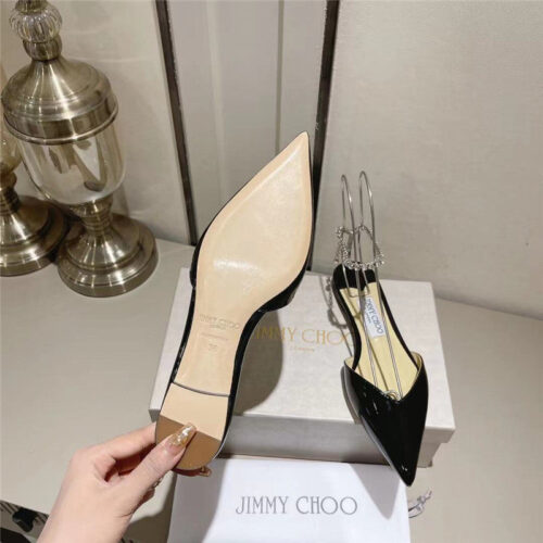 High Quality Luxury Jimmy Choo Spring And Summer Crystal Chain Pumps – Style 54423 product detail