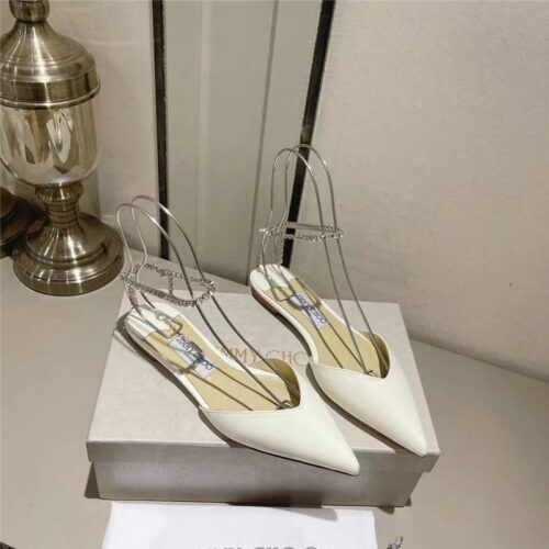 High Quality Luxury Jimmy Choo Spring And Summer Crystal Chain Pumps – Style 14871