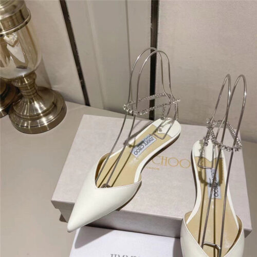 High Quality Luxury Jimmy Choo Spring And Summer Crystal Chain Pumps – Style 14871 product detail