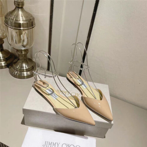 High Quality Luxury Jimmy Choo Spring And Summer Crystal Chain Pumps – Style 08087