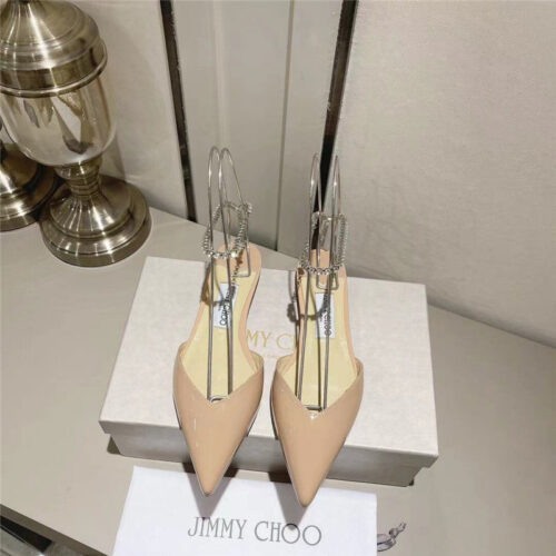 High Quality Luxury Jimmy Choo Spring And Summer Crystal Chain Pumps – Style 08087 product detail