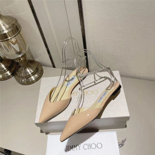 High Quality Luxury Jimmy Choo Spring And Summer Crystal Chain Pumps – Style 08087 product detail