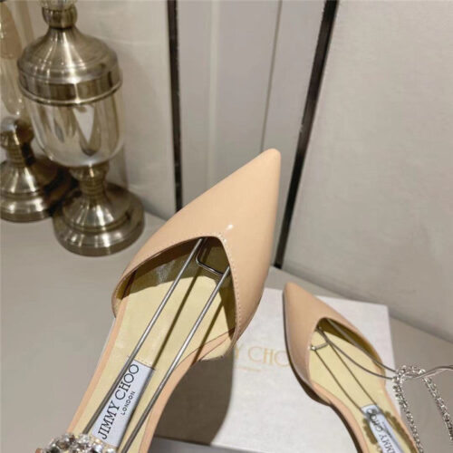 High Quality Luxury Jimmy Choo Spring And Summer Crystal Chain Pumps – Style 08087 product detail
