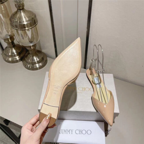 High Quality Luxury Jimmy Choo Spring And Summer Crystal Chain Pumps – Style 08087 product detail