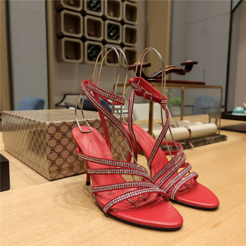 High Quality Luxury Balenciaga Crystal Hot Diamond Strap Sandals – Style 95459 product detail