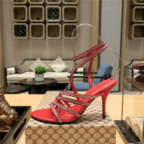 High Quality Luxury Balenciaga Crystal Hot Diamond Strap Sandals – Style 95459 product detail