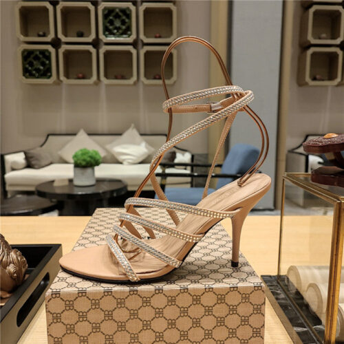 High Quality Luxury Balenciaga Crystal Hot Diamond Strap Sandals product detail