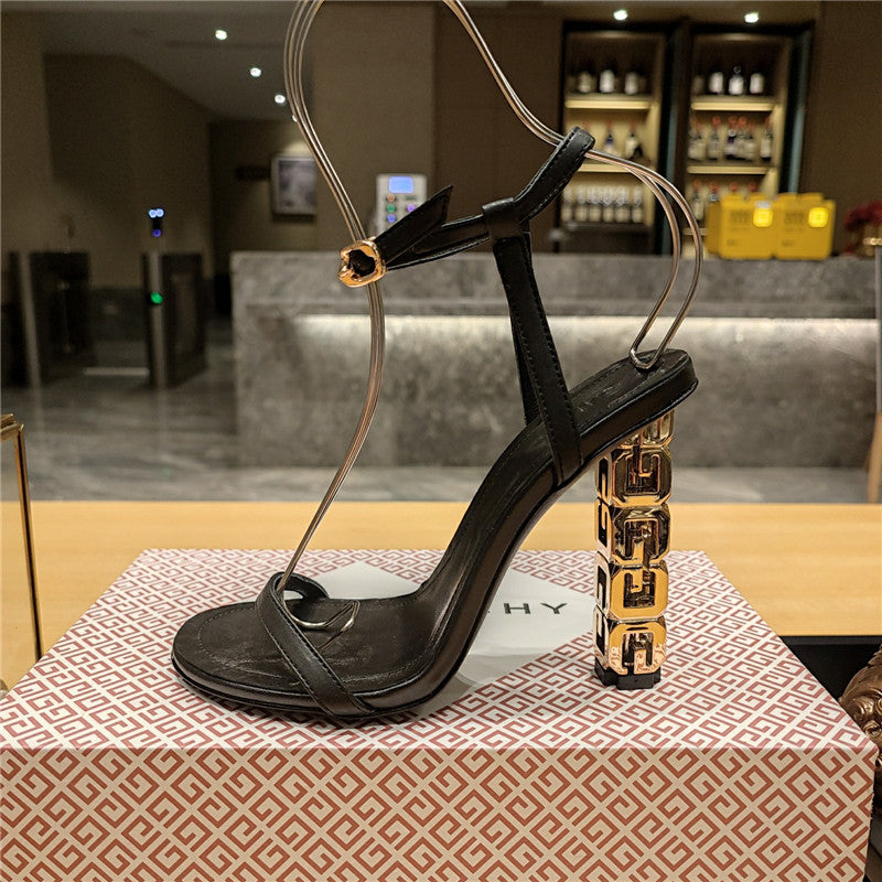 High Quality Luxury Givenchy Open Toe Strappy Sandals – Style 64163 product detail