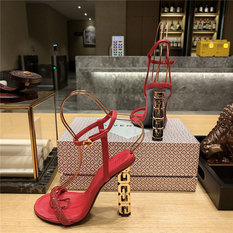 High Quality Luxury Givenchy Open Toe Strappy Sandals – Style 26307 product detail