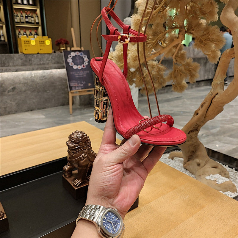High Quality Luxury Givenchy Open Toe Strappy Sandals – Style 26307 product detail