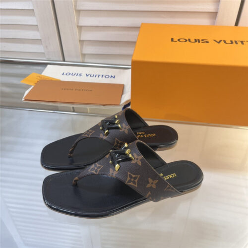 High Quality Luxury Louis Vuitton Latest Flip Flops Slippers – Style 90147 alternate view