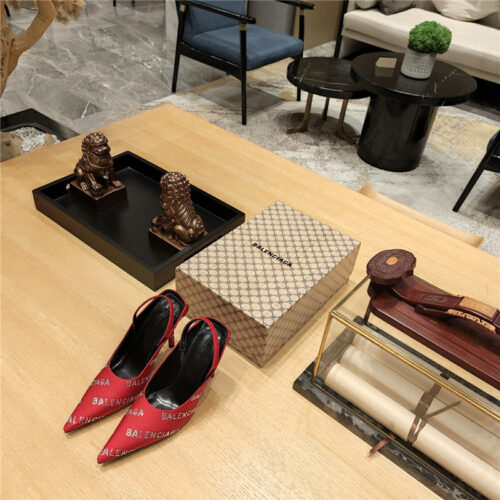 High Quality Luxury Balenciaga Pointed Toe Stiletto Square Tail Mule Sliders alternate view
