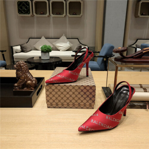 High Quality Luxury Balenciaga Pointed Toe Stiletto Square Tail Mule Sliders product detail