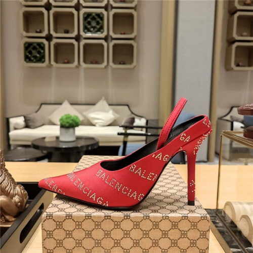 High Quality Luxury Balenciaga Pointed Toe Stiletto Square Tail Mule Sliders product detail