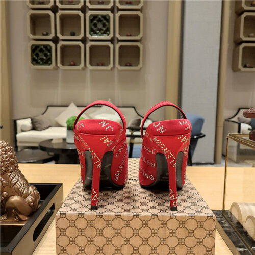 High Quality Luxury Balenciaga Pointed Toe Stiletto Square Tail Mule Sliders product detail
