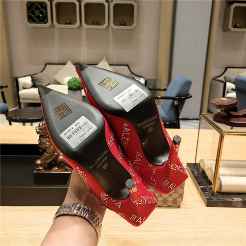 High Quality Luxury Balenciaga Pointed Toe Stiletto Square Tail Mule Sliders product detail