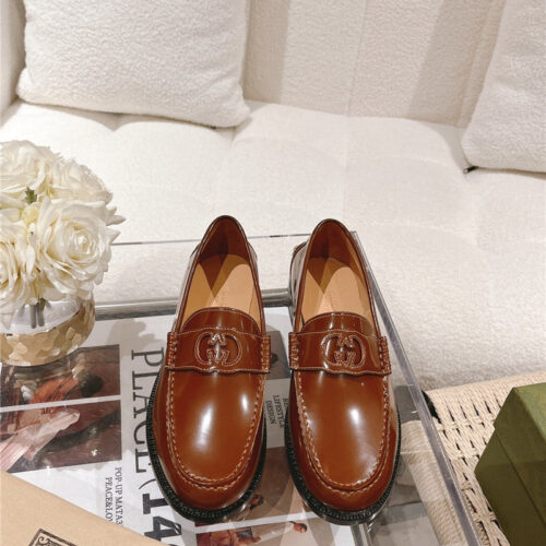 High Quality Luxury Gucci British Style Loafers – Style 50003 product detail